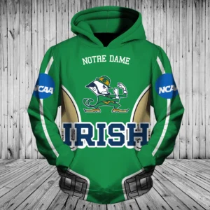 Notre Dame All Over Printed Clothes NC111128 - T-Shirt, S